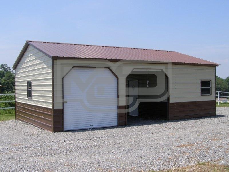 Vertical Roof Steel Garage Workshop 24'Wx41'Lx9'H